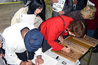 復元工事現場の特別公開の様子2