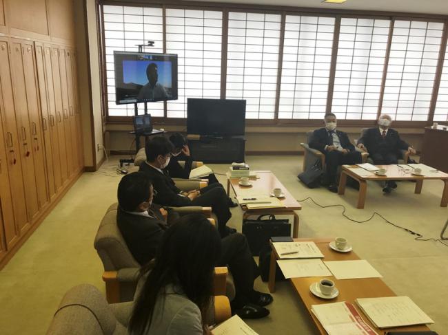 全員協議会にオンライン参加したＣＤＯ