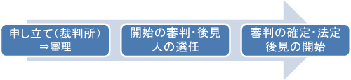 成年後見制度の流れの画像