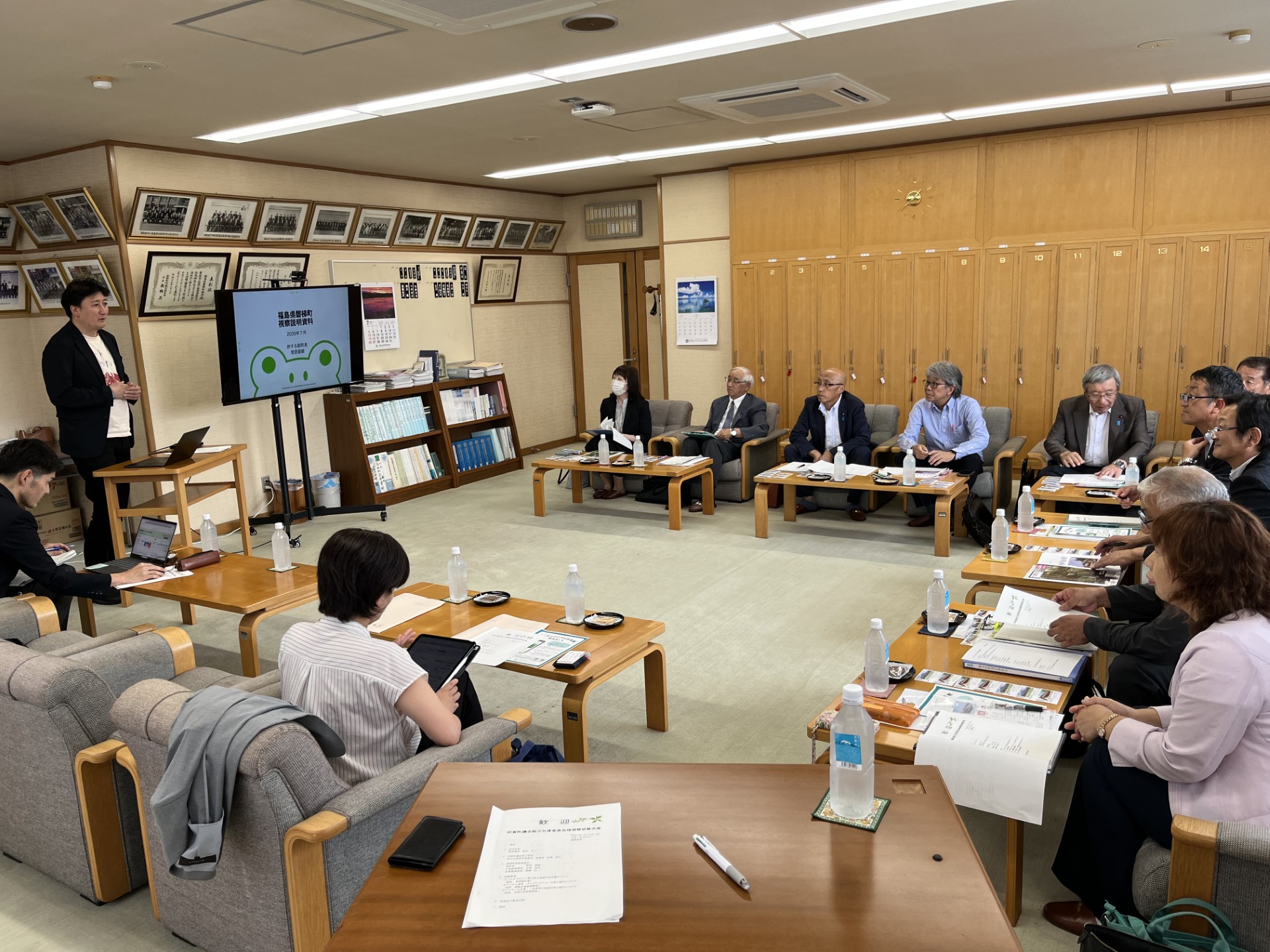 町の取組み説明の様子