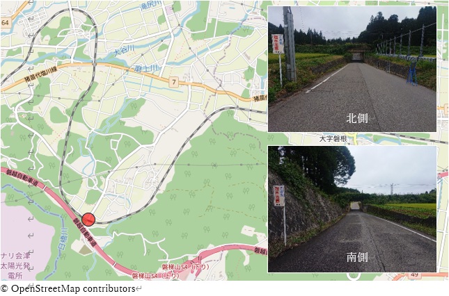 布藤地区アンダーパス位置図