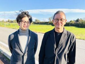 (左:邉見啓明代表取締役、右:辺見美津男会長)